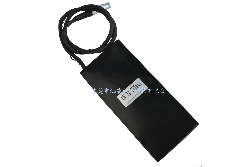 工業(yè)設備鋰電池24V26000mAH 帶航空插頭