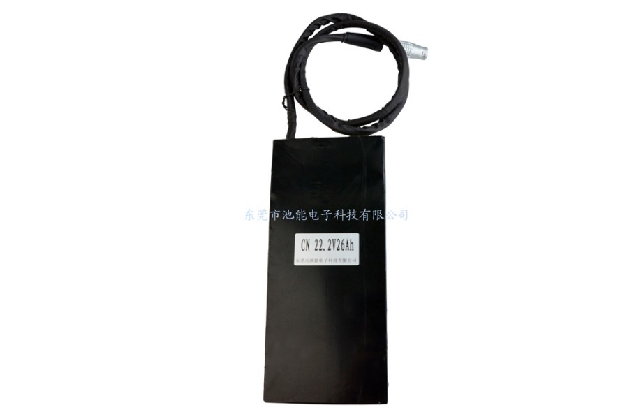 工業(yè)設備鋰電池24V26000mAH 帶航空插頭